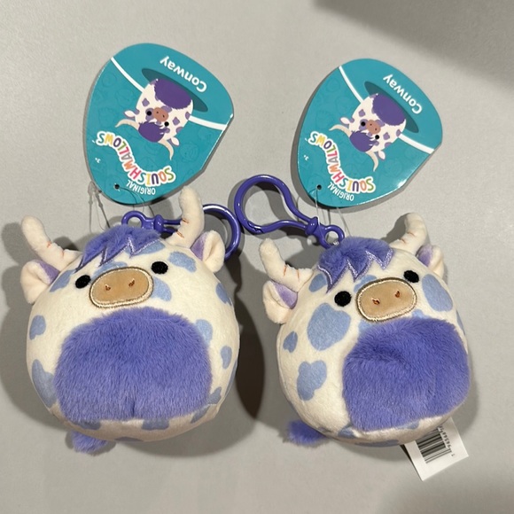 Squishmallow Conway cow clips - Picture 1 of 1